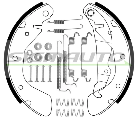 SIGMAUTO fékpofakészlet - SFA353-1 - TothCarparts
