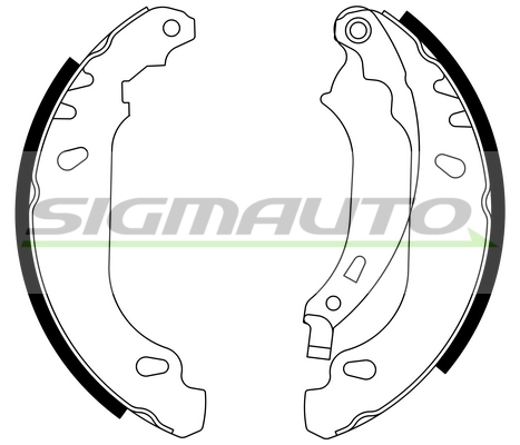 SIGMAUTO fékpofakészlet - SFA408 - TothCarparts