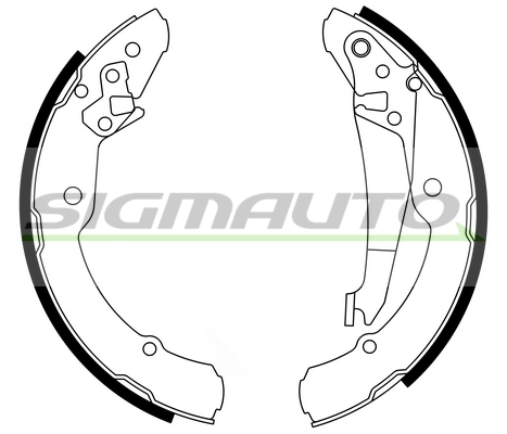 SIGMAUTO fékpofakészlet - SFA473 - TothCarparts