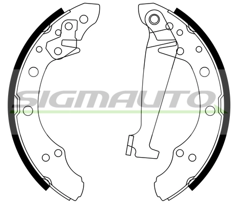 SIGMAUTO fékpofakészlet - SFA556 - TothCarparts