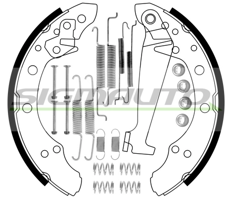SIGMAUTO fékpofakészlet - SFA556-1 - TothCarparts