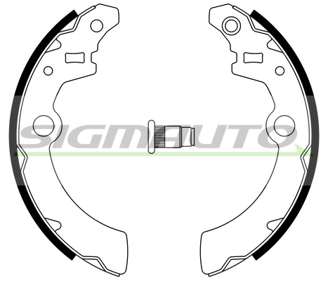 SIGMAUTO fékpofakészlet - SFA918 - TothCarparts