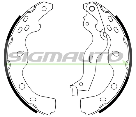 SIGMAUTO fékpofakészlet - SFA919 - TothCarparts
