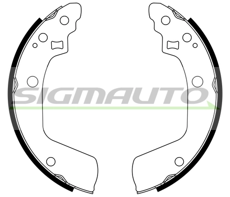 SIGMAUTO fékpofakészlet - SFA927 - TothCarparts