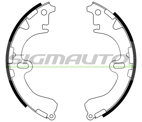 SIGMAUTO fékpofakészlet - SFA933 - TothCarparts