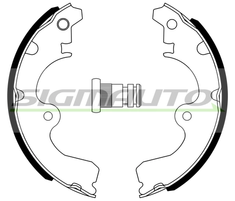 SIGMAUTO fékpofakészlet - SFA946 - TothCarparts