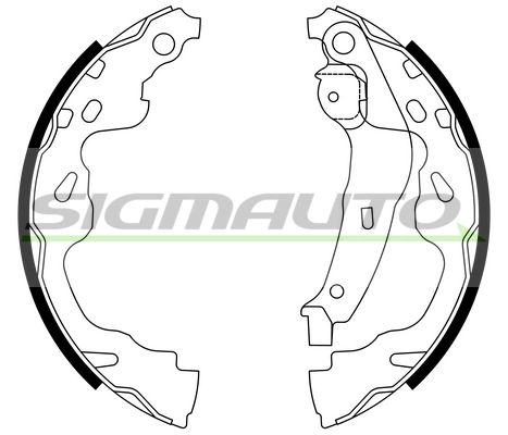 SIGMAUTO fékpofakészlet - SFA961 - TothCarparts