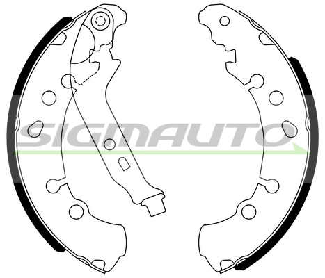 SIGMAUTO fékpofakészlet - SFA971 - TothCarparts