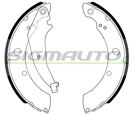 SIGMAUTO fékpofakészlet - SFD810 - TothCarparts