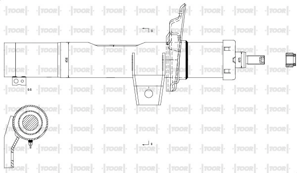 TOOR lengéscsillapító - SG10410 - TothCarparts