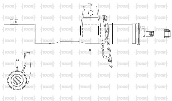 TOOR lengéscsillapító - SG10580 - TothCarparts