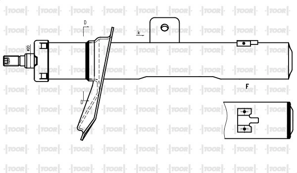 TOOR lengéscsillapító - SG10690 - TothCarparts