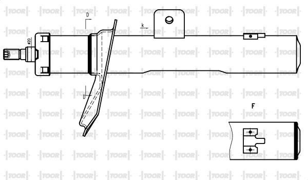 TOOR lengéscsillapító - SG10691 - TothCarparts