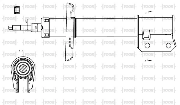 TOOR lengéscsillapító - SG10850 - TothCarparts
