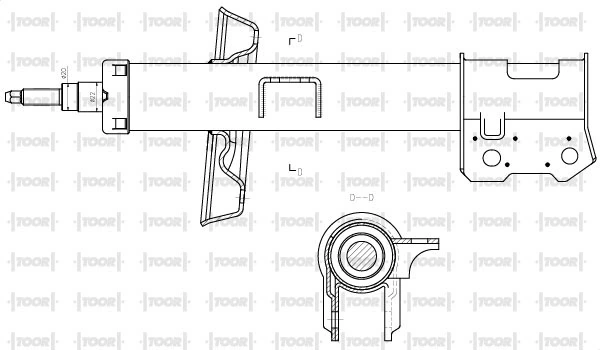 TOOR lengéscsillapító - SG10901 - TothCarparts