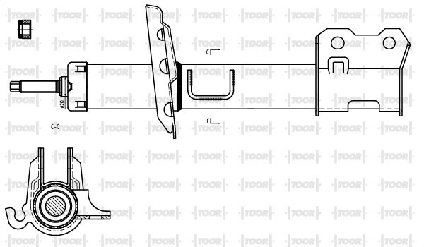 TOOR lengéscsillapító - SG11010 - TothCarparts