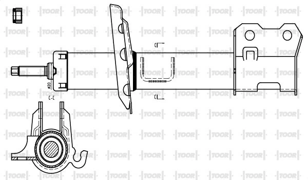 TOOR lengéscsillapító - SG11011 - TothCarparts