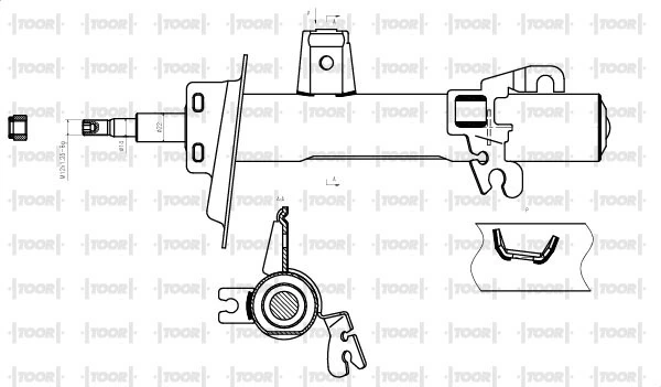 TOOR lengéscsillapító - SG11611 - TothCarparts