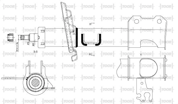 TOOR lengéscsillapító - SG11680 - TothCarparts