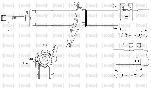 TOOR lengéscsillapító - SG11720 - TothCarparts