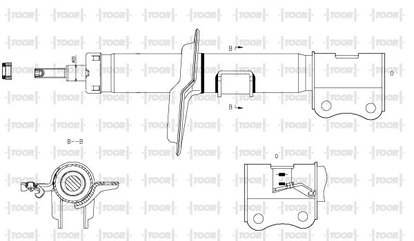 TOOR lengéscsillapító - SG11730 - TothCarparts