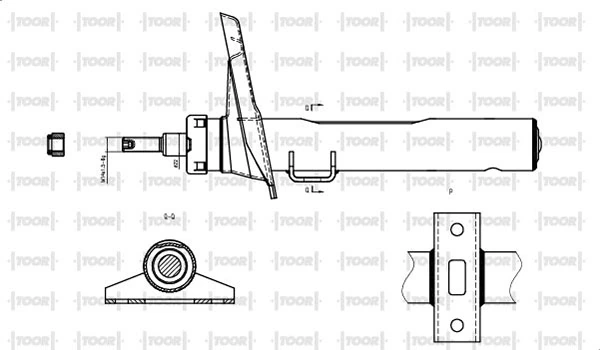 TOOR lengéscsillapító - SG11960 - TothCarparts