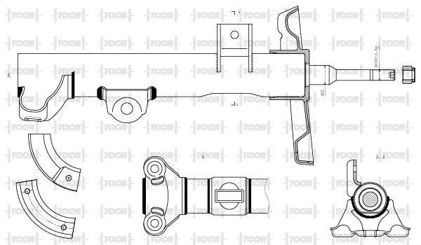 TOOR lengéscsillapító - SG12130 - TothCarparts