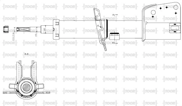 TOOR lengéscsillapító - SG12560 - TothCarparts