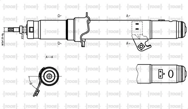 TOOR lengéscsillapító - SG14021 - TothCarparts
