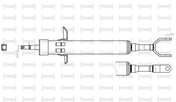 TOOR lengéscsillapító - SG14850 - TothCarparts