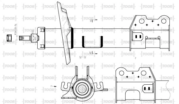 TOOR lengéscsillapító - SG15261 - TothCarparts