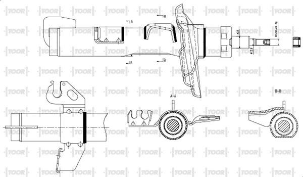TOOR lengéscsillapító - SG15300 - TothCarparts