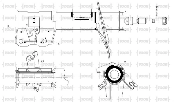 TOOR lengéscsillapító - SG16001 - TothCarparts