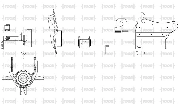 TOOR lengéscsillapító - SG51110 - TothCarparts