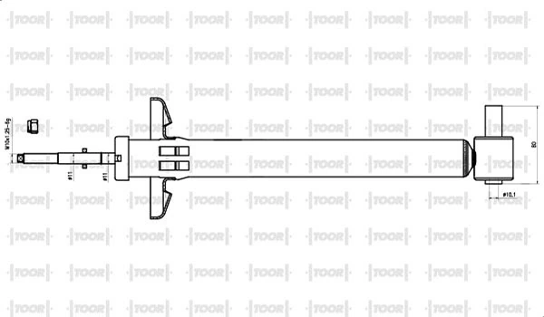 TOOR lengéscsillapító - SG52770 - TothCarparts