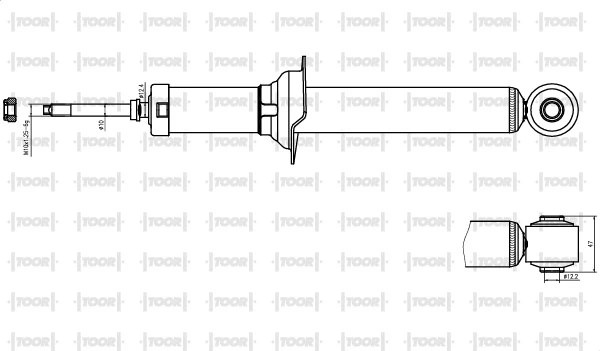 TOOR lengéscsillapító - SG54120 - TothCarparts
