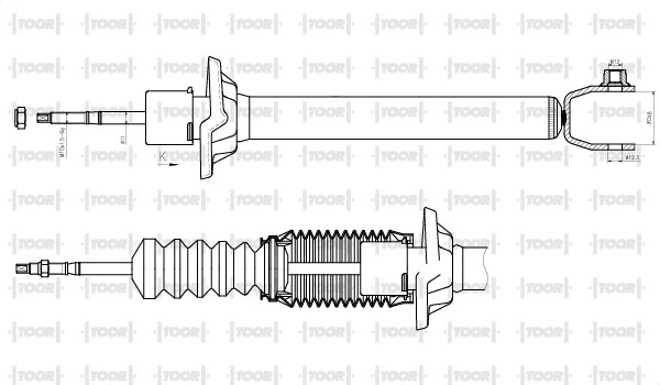 TOOR lengéscsillapító - SG54230 - TothCarparts