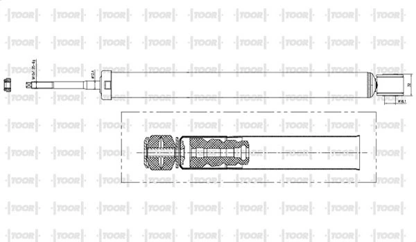 TOOR lengéscsillapító - SG58840 - TothCarparts