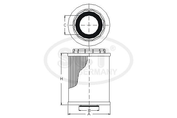 SCT - MANNOL olajszűrő - SH 4041 L - TothCarparts