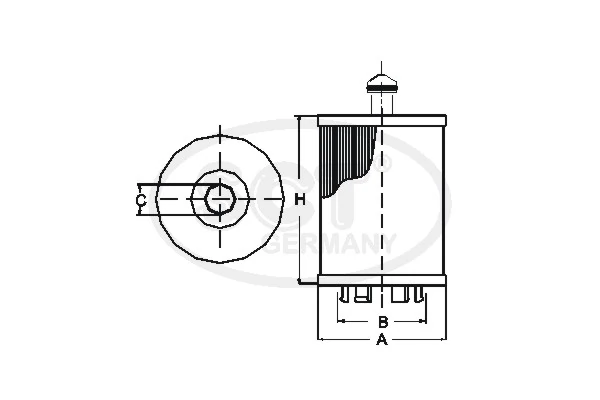 SCT - MANNOL olajszűrő - SH 4074 L - TothCarparts