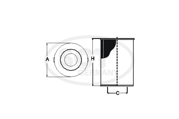 SCT - MANNOL olajszűrő - SH 4081 P - TothCarparts