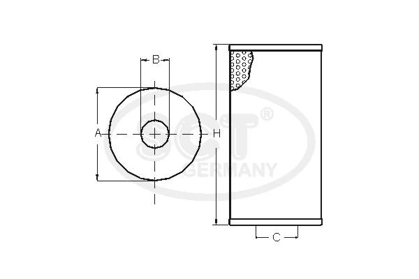 SCT - MANNOL olajszűrő - SH 425 L - TothCarparts