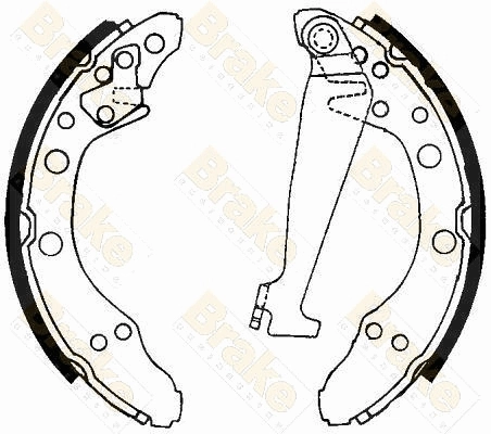 Brake ENGINEERING fékpofakészlet - SH1092 - TothCarparts