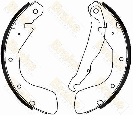 Brake ENGINEERING fékpofakészlet - SH2369 - TothCarparts