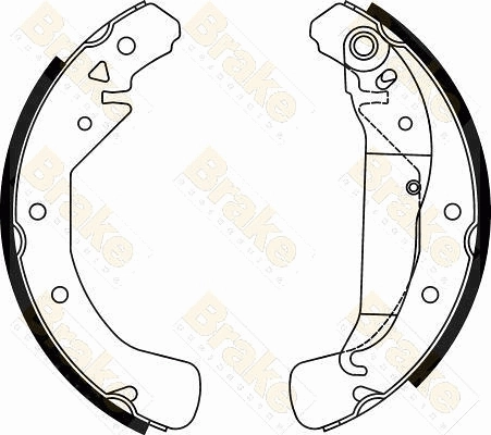 Brake ENGINEERING fékpofakészlet - SH2497 - TothCarparts