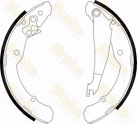 Brake ENGINEERING fékpofakészlet - SH2501 - TothCarparts