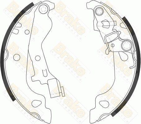 Brake ENGINEERING fékpofakészlet - SH2558 - TothCarparts
