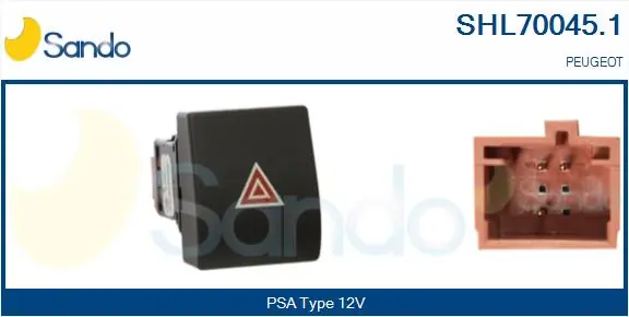 SANDO vészvillogó kapcsoló - SHL70045.1 - TothCarparts