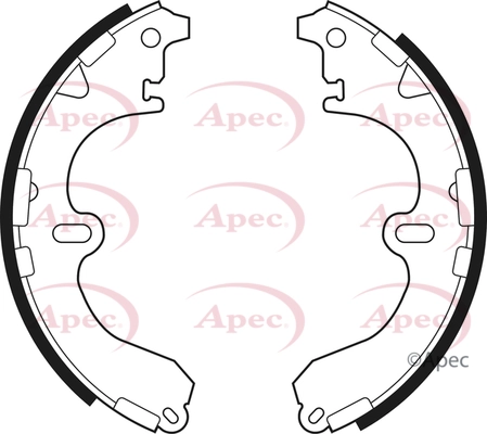 APEC fékpofakészlet - SHU471 - TothCarparts