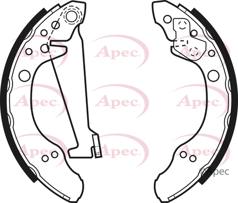 APEC fékpofakészlet - SHU480 - TothCarparts